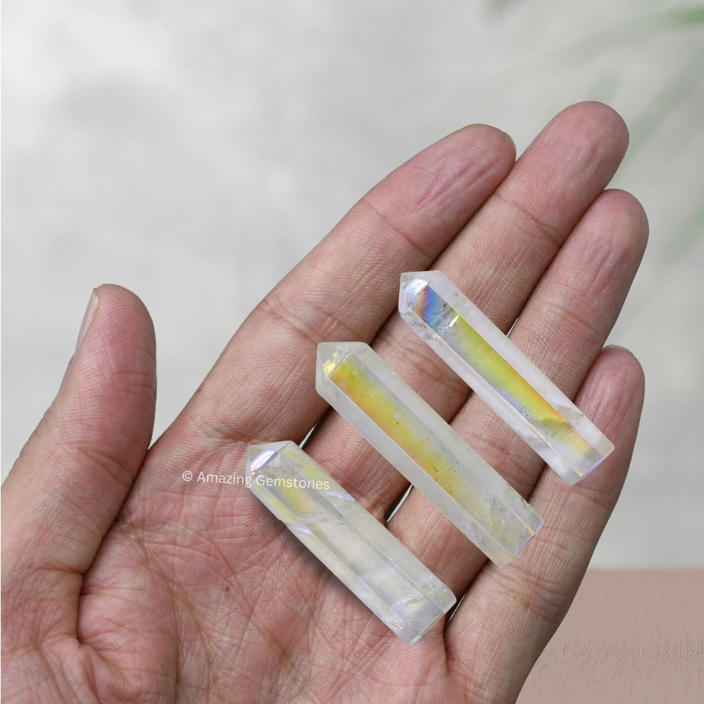 Angel Aura Quartz Pencil Points (Set of 50)