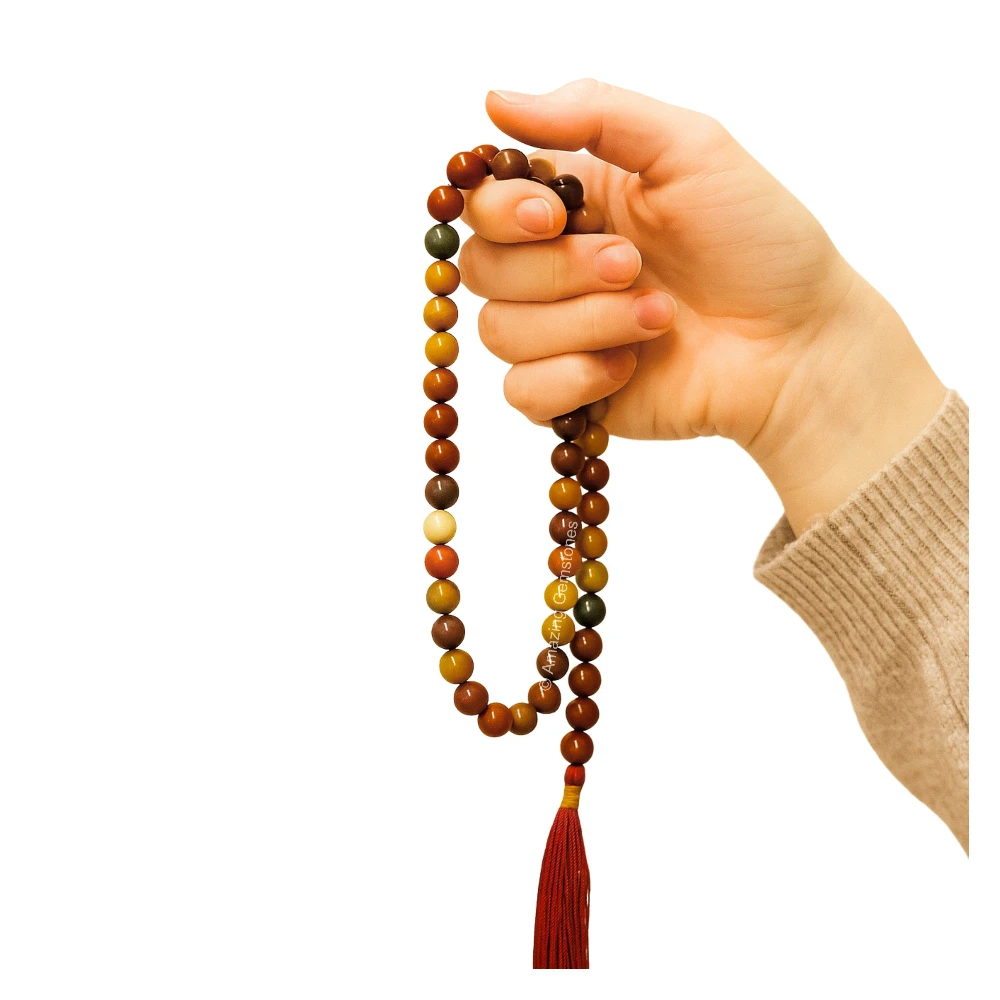 Mookaite Jasper Mala (Without Knot)
