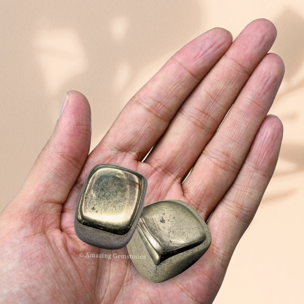 Tumbled Pyrite Crystals Stones (1 oz)