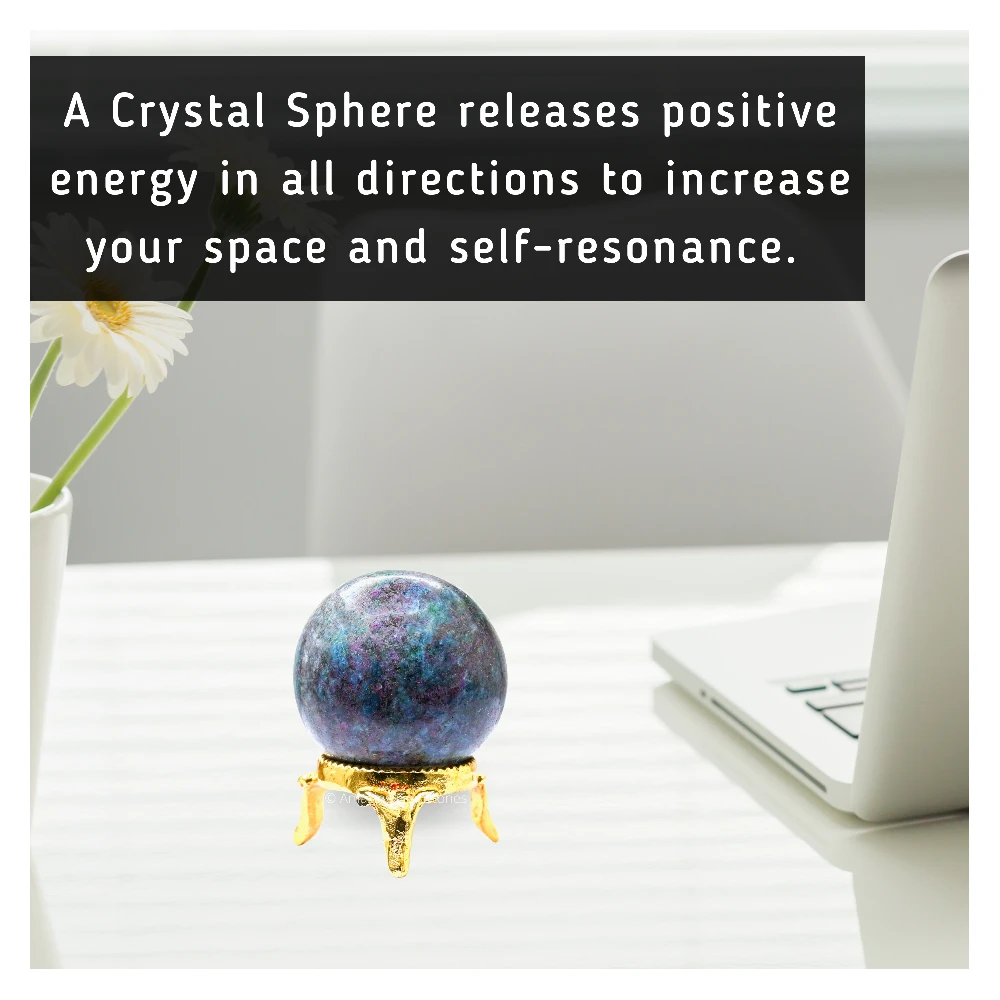 Ruby Kyanite Sphere (1.5 Inch)