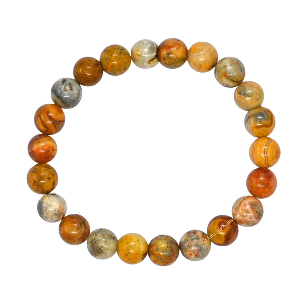 Crazy Lace Agate Bracelet (Strechable)