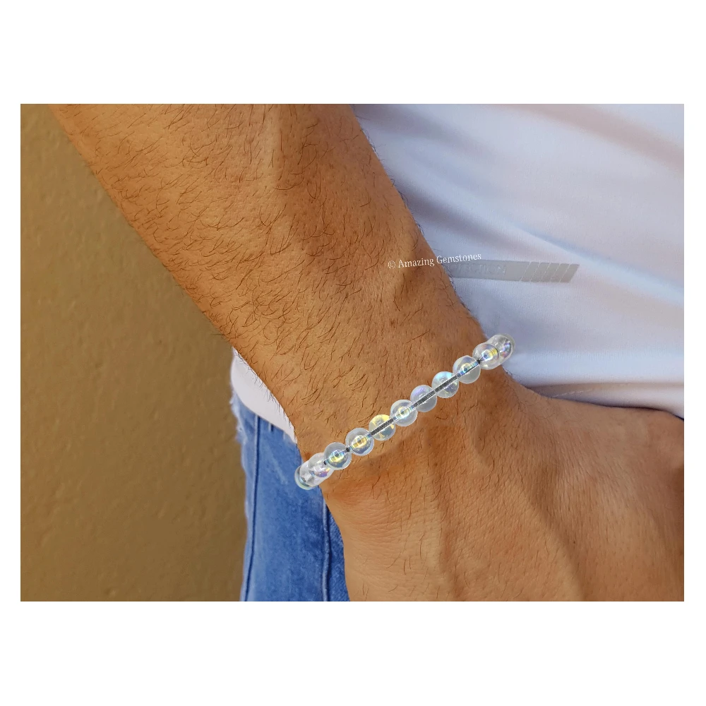 Aura Quartz Mermaid Bracelet (Adjustable)