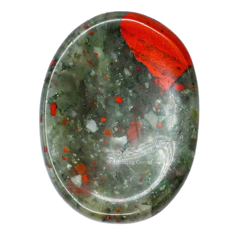 African Bloodstone Worry Stone