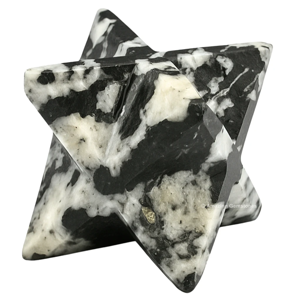 Black & White Tourmaline Merkaba (15-20 mm)