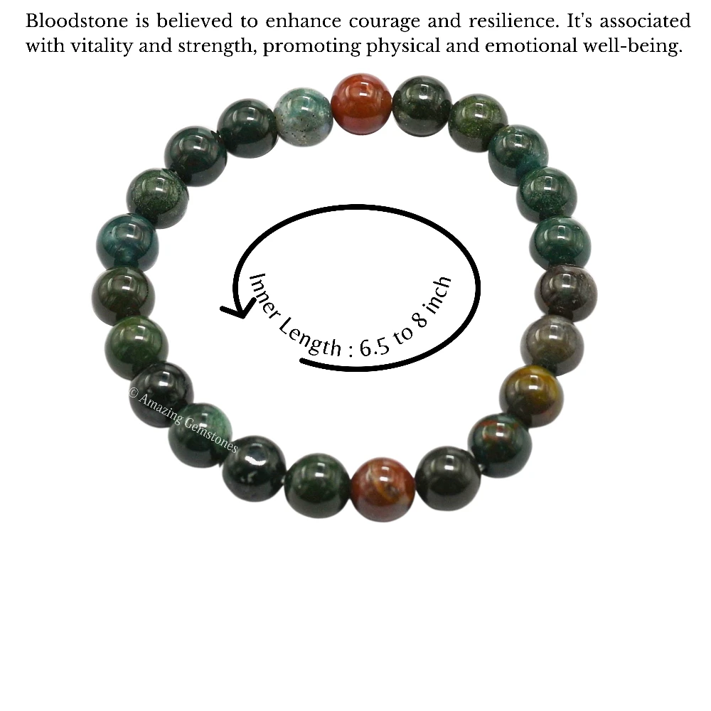 Bloodstone Bracelet (Strechable)