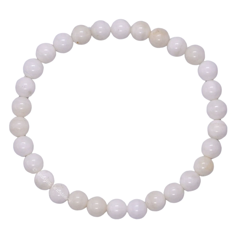 Mother of Pearl Healing Crystal Bracelets - 6mm Beads