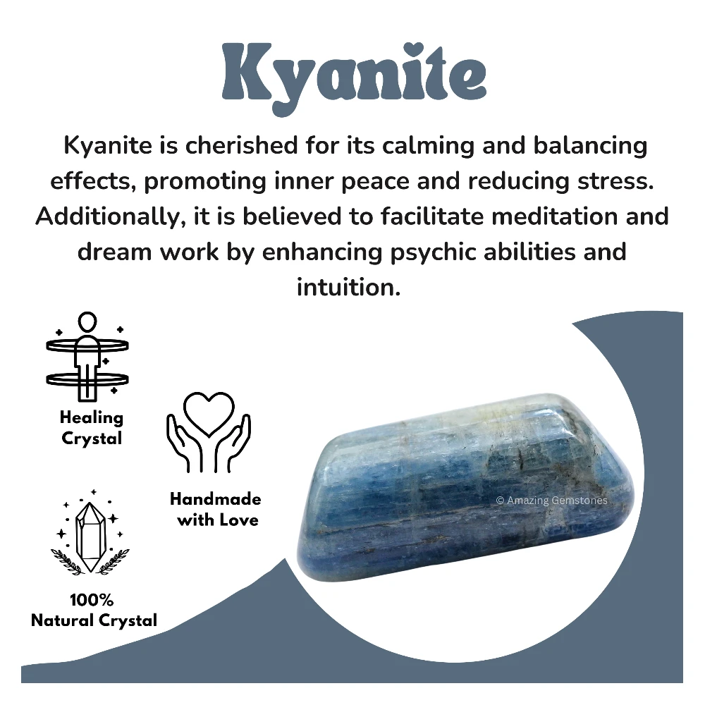 Tumbled Kyanite Stone Crystals (1 oz)