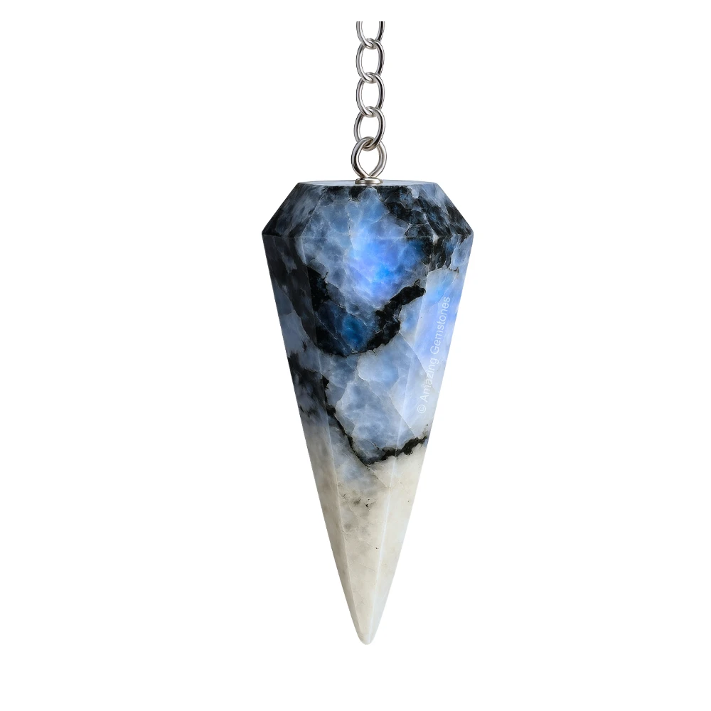 Rainbow Moonstone Pendulum