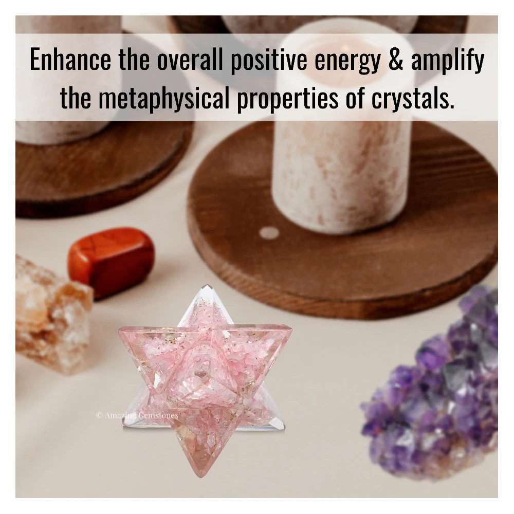 Rose Quartz Orgone Merkaba