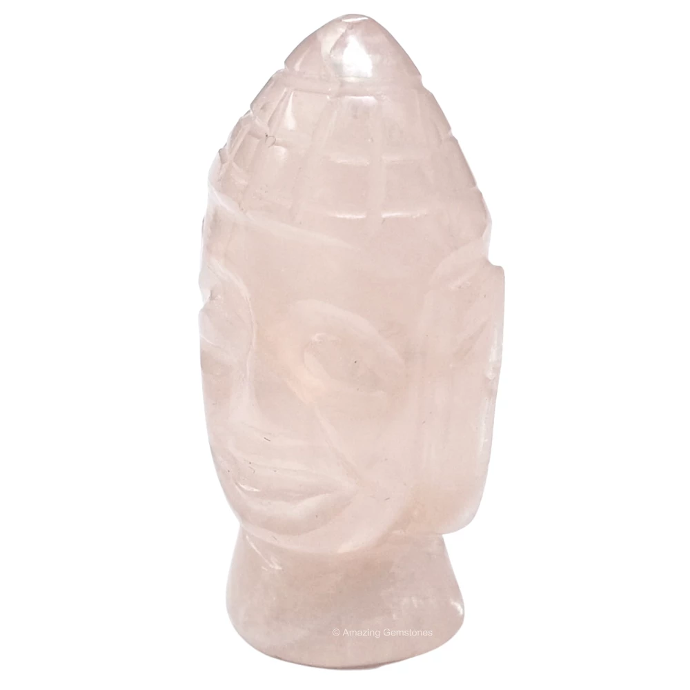 Rose Quartz Buddha Head