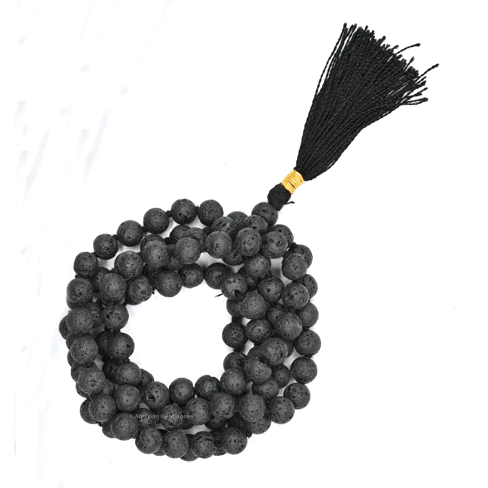 Lava Stone Mala (Hand Knotted)