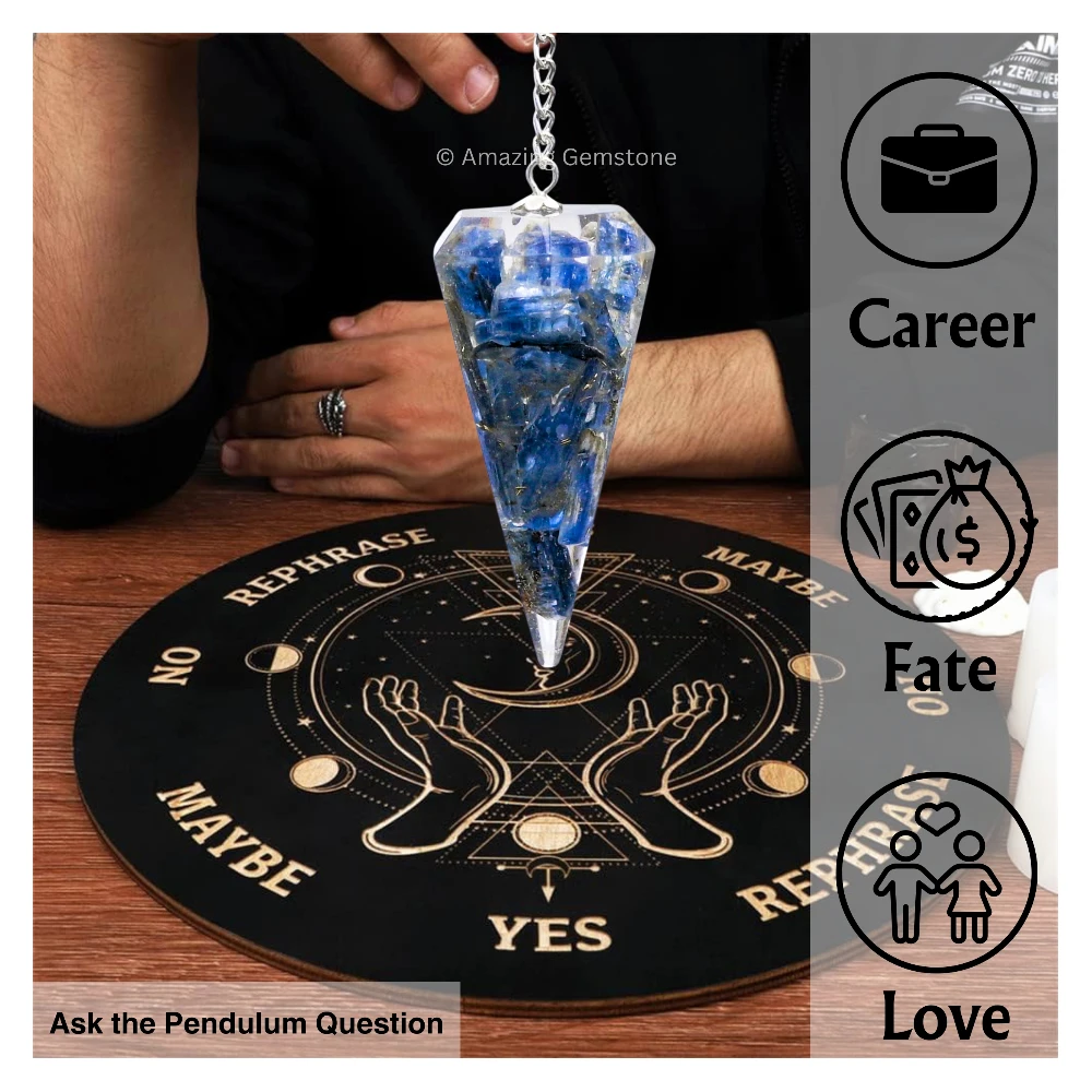 Kyanite Orgone Pendulum
