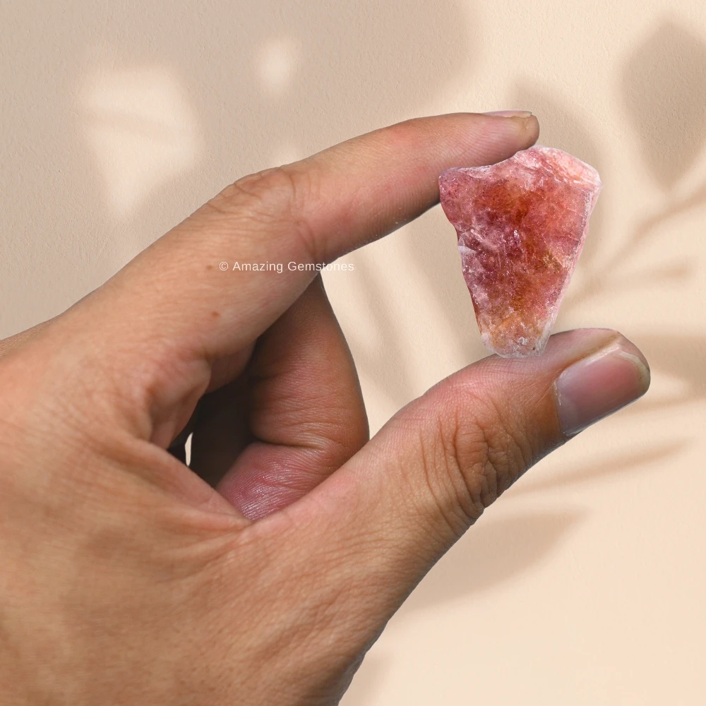 Strawberry Quartz Raw Crystals (5 Pieces)