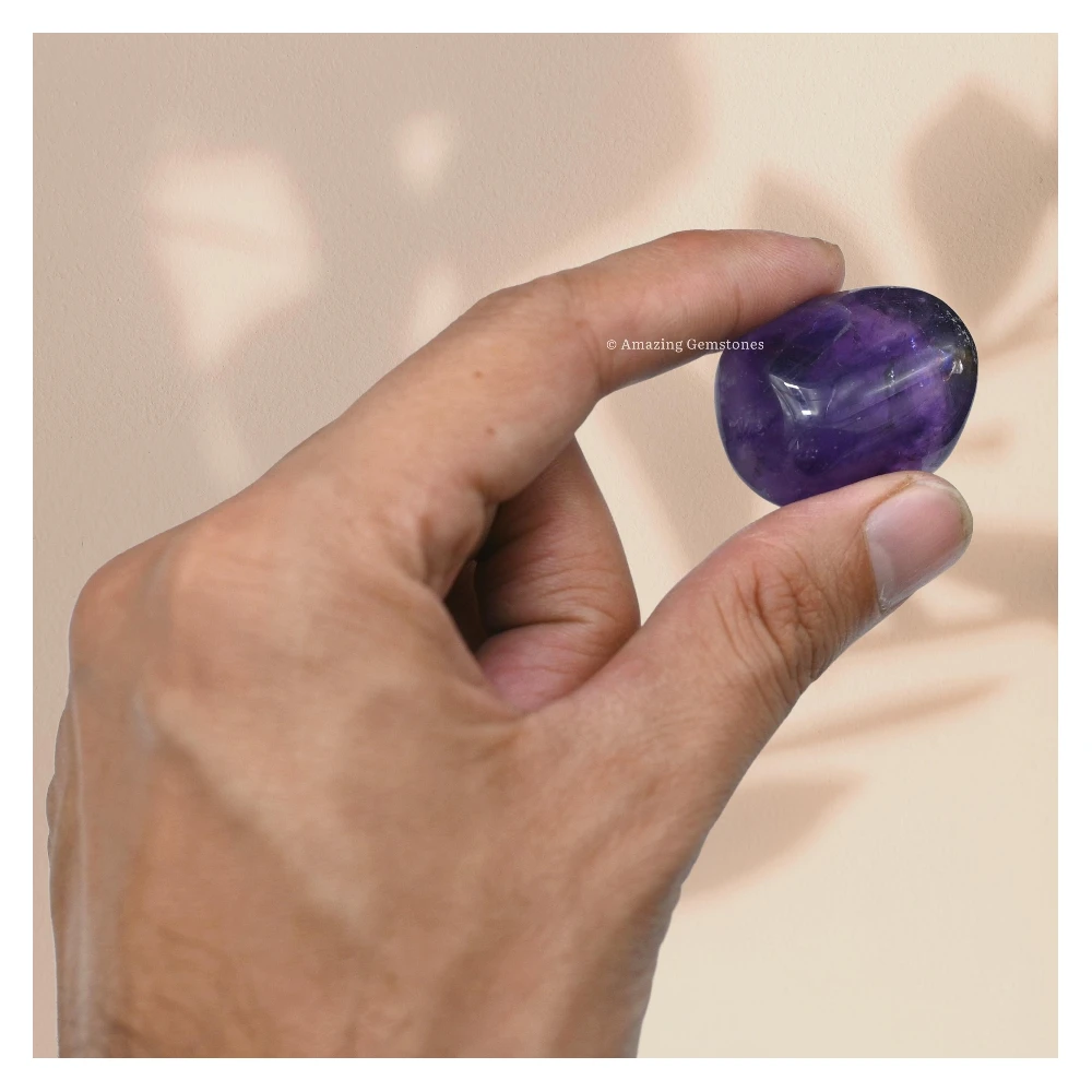 Tumbled Amethyst Crystals Stones (1 oz)