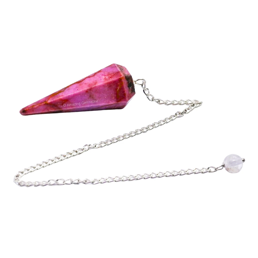 Cobalt Calcite Pendulum