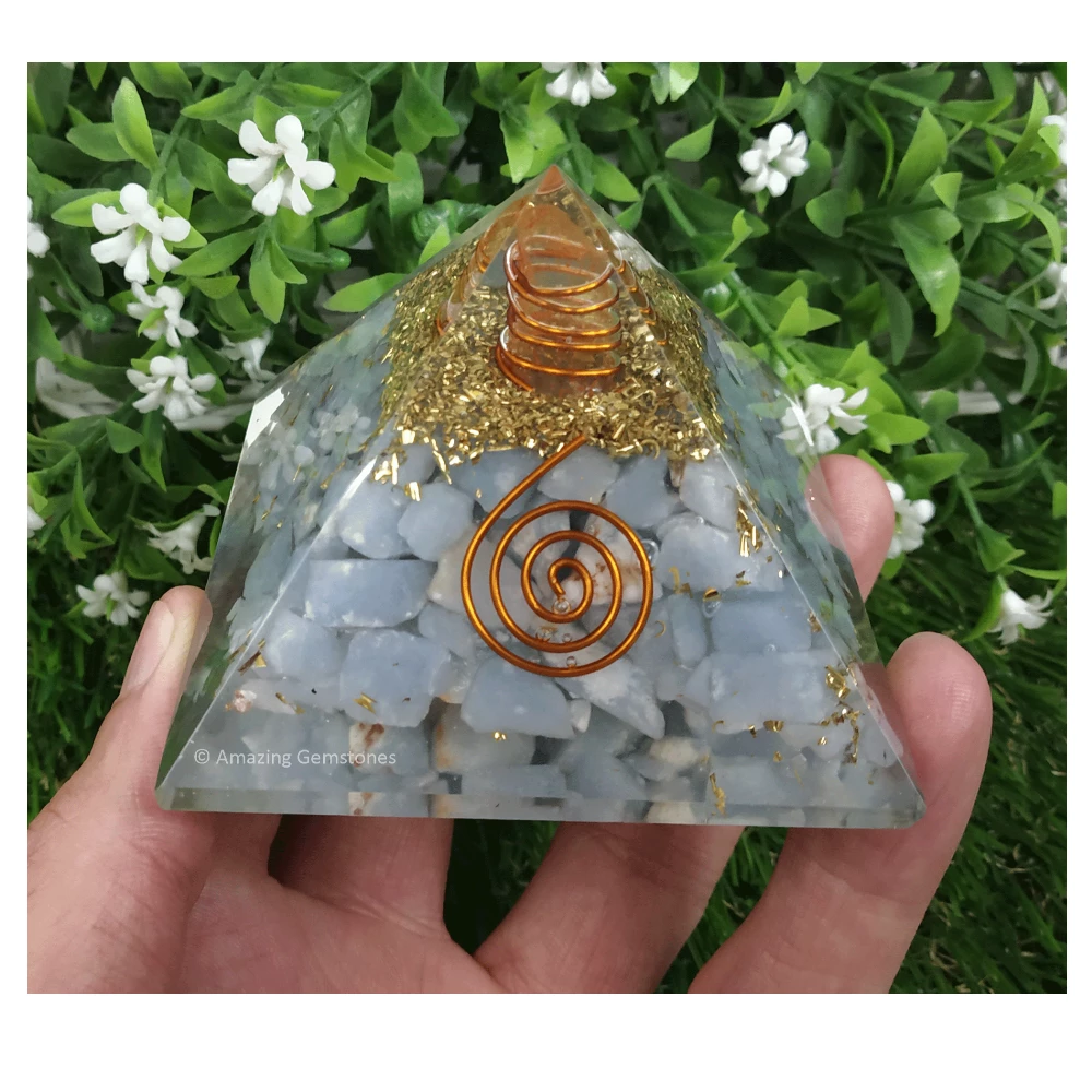 Angelite Orgone Pyramid