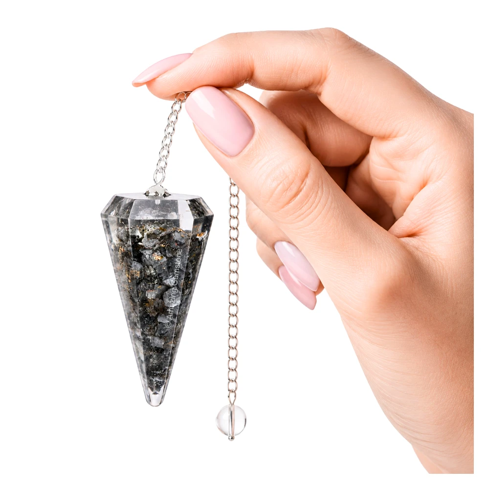 Larvikite Orgone Pendulum