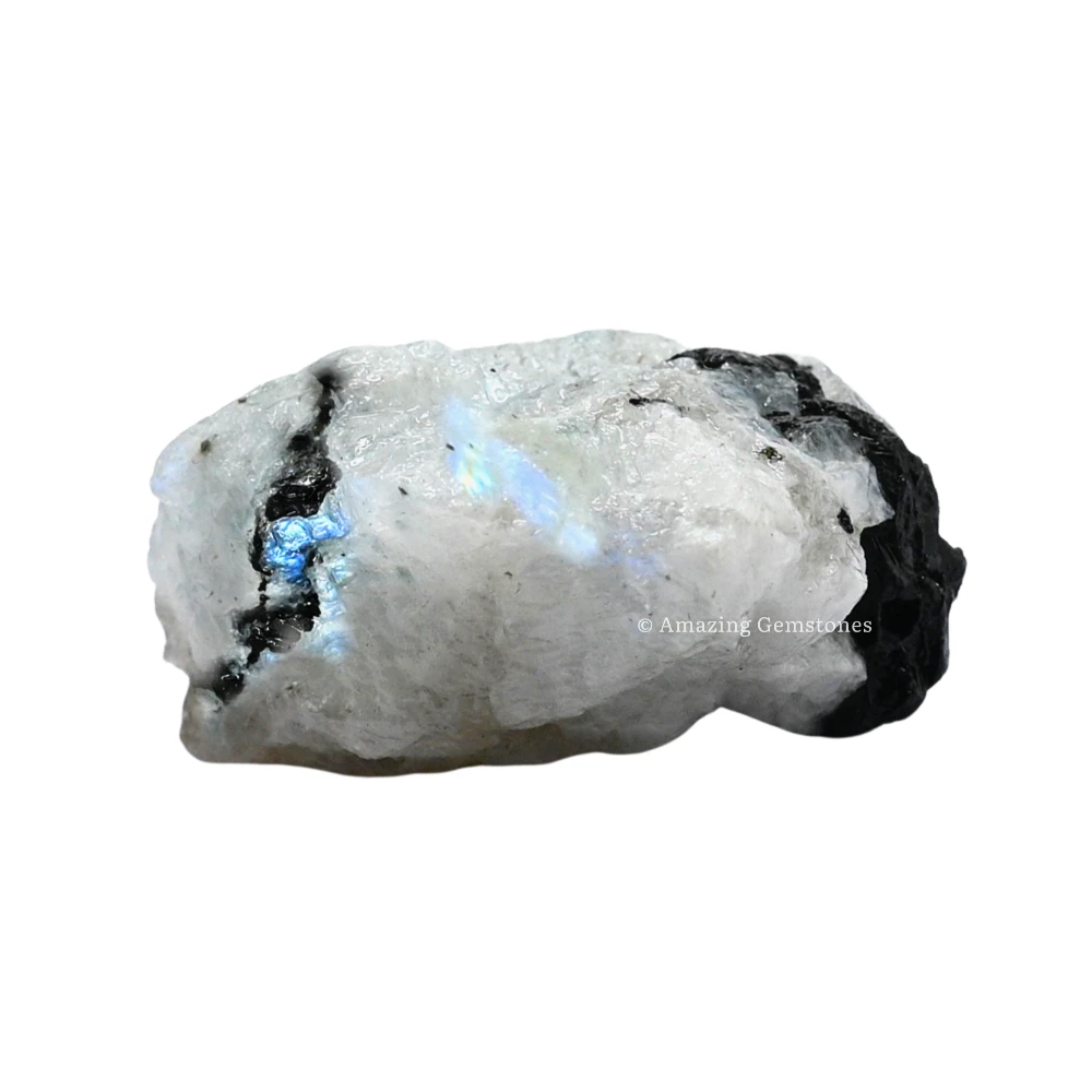 Rainbow Moonstone Raw Crystals (2 Pieces)