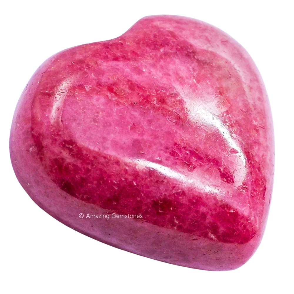 Pink Rhodonite Heart