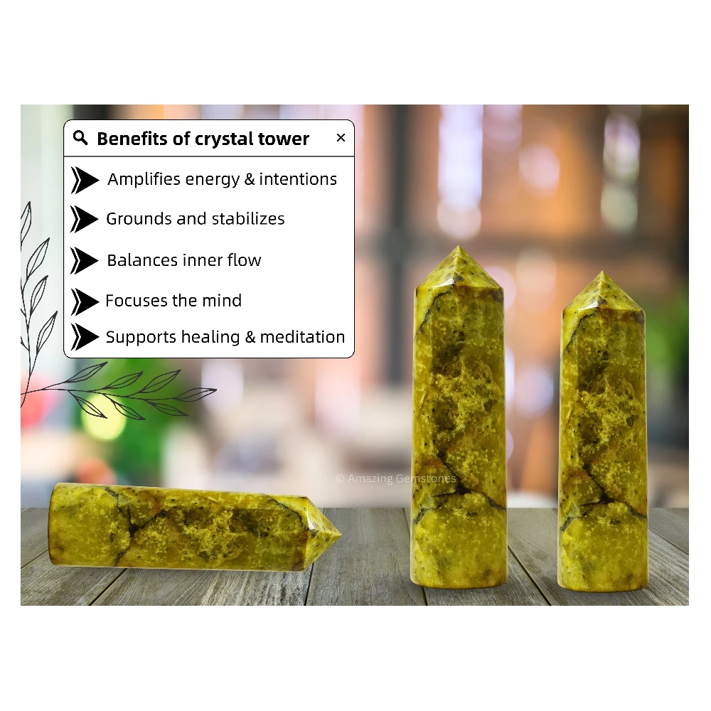 Green Opal Tower (3" to 4" inch)