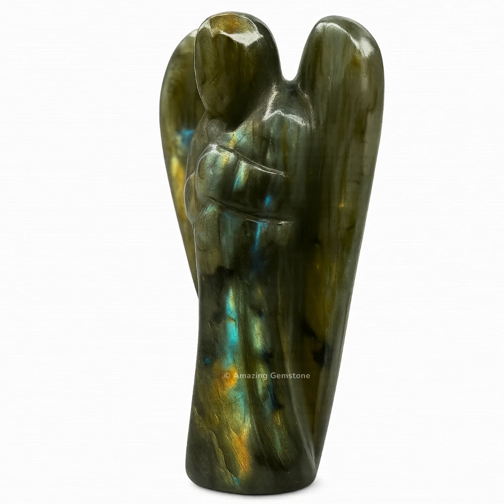 Labradorite Angel Figurine (2 Inch)