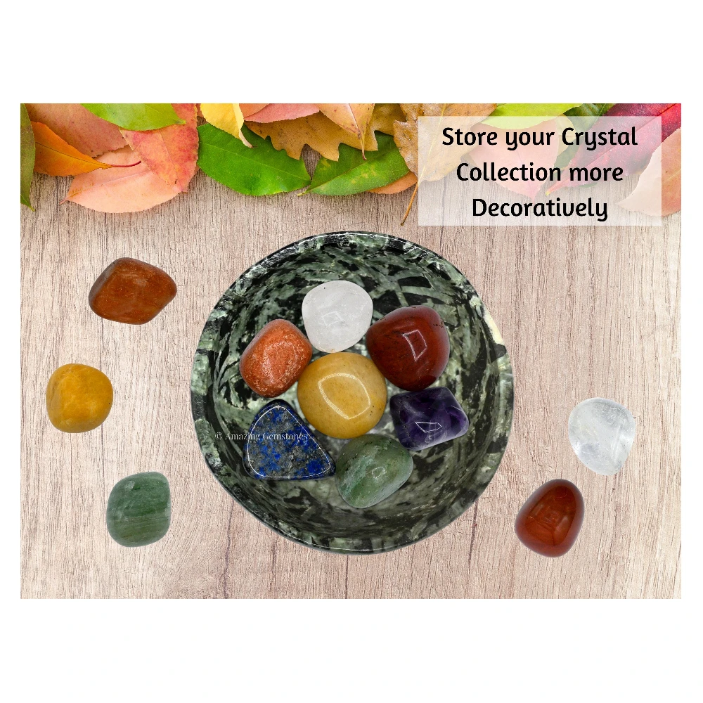 Flower Stone Crystal Bowl - 2 Inch