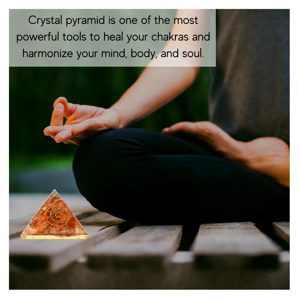 Carnelian Orgone Pyramid - Mini
