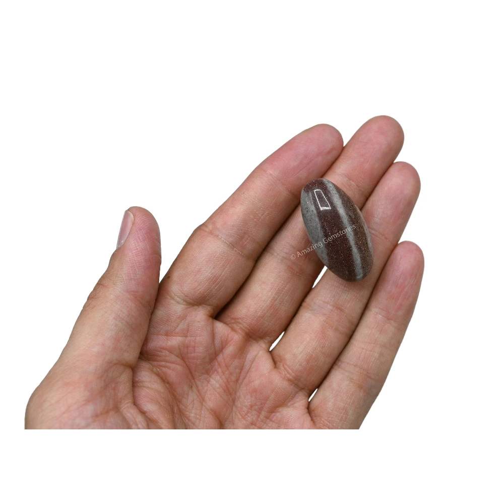 Narmadeshwar Shiva Lingam Stone(Polished) (1.5 Inch)