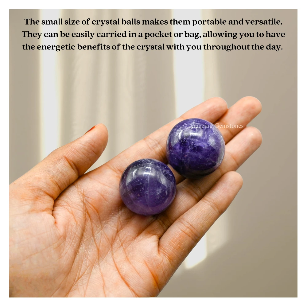 Amethyst Sphere (1 Inch)