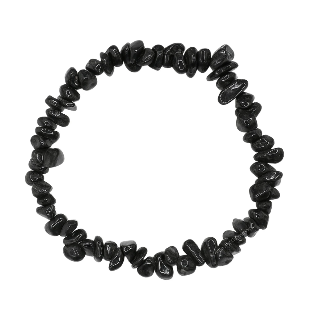 Black Tourmaline Chips Bracelet