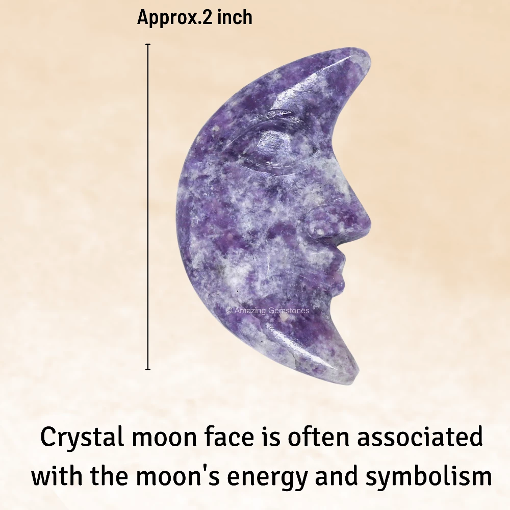 Lepidolite Crescent Moon