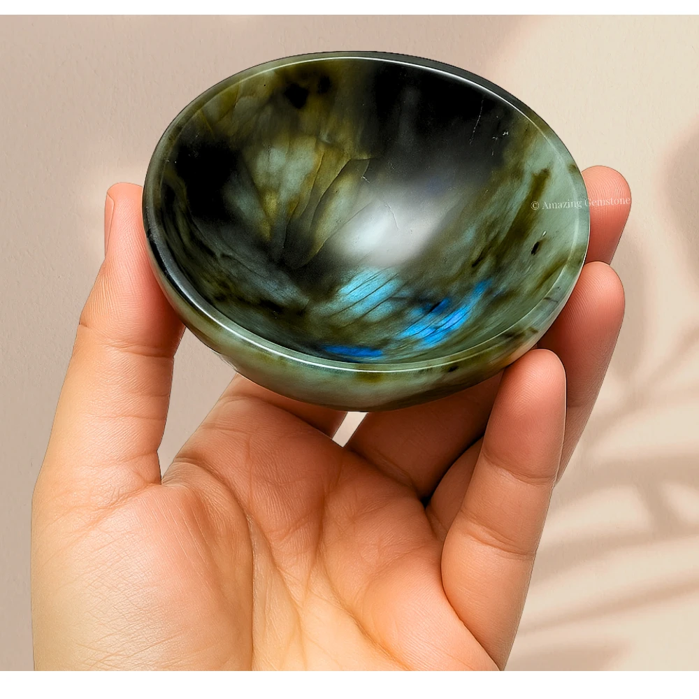 Labradorite Crystal Bowl - 3 Inch