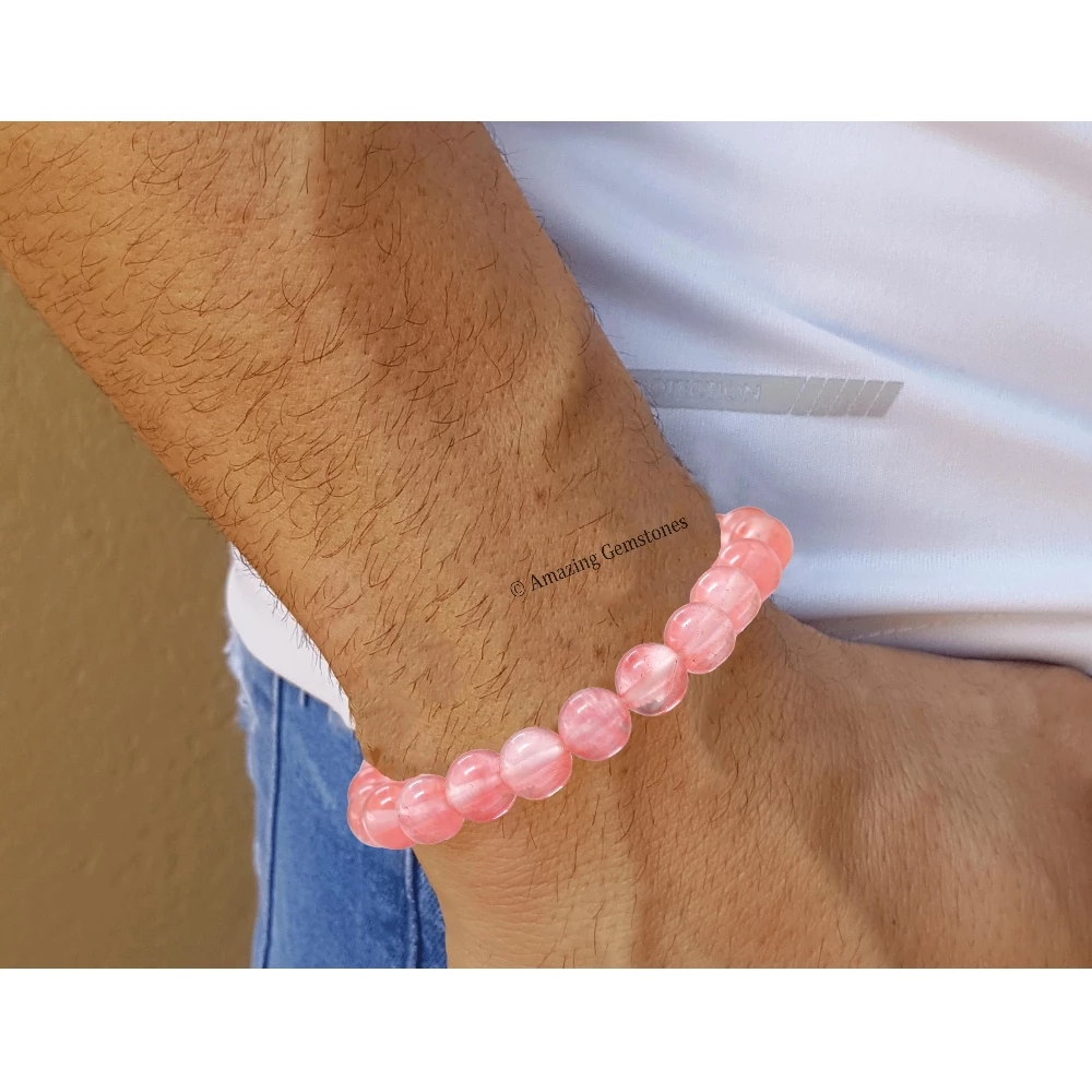 Cherry Quartz Bracelet (Stretchable)