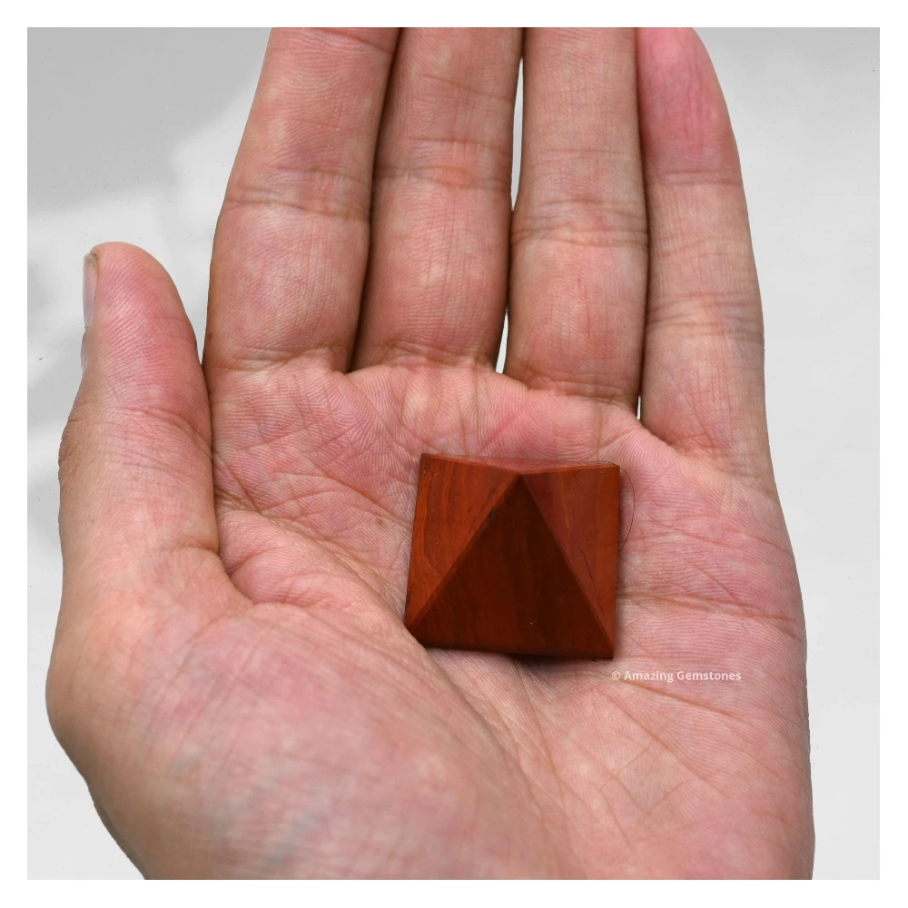 Red Jasper Pyramid (1 Inch)