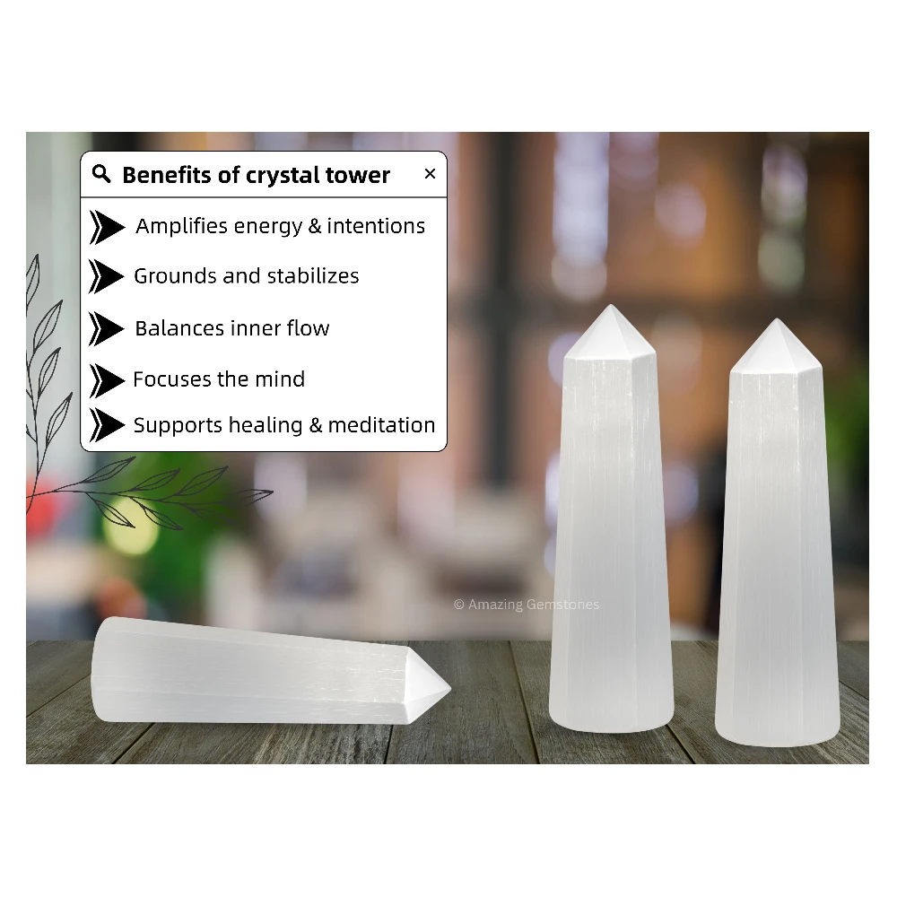 Selenite Tower (2" to 3" INCH)