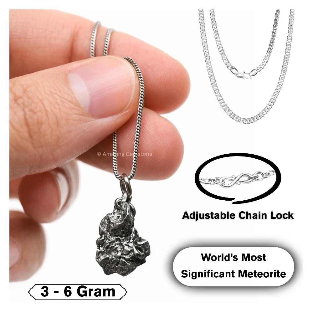 Authentic Campo del Cielo Meteorite Pendant