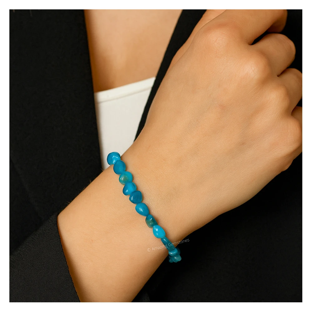 Apatite Tumbled Stone Bracelet (Stretchable)