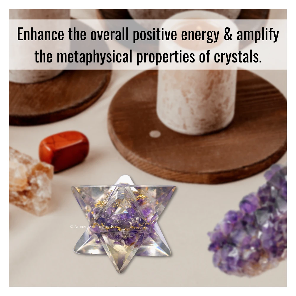 Amethyst Orgone Merkaba - 1 Inch