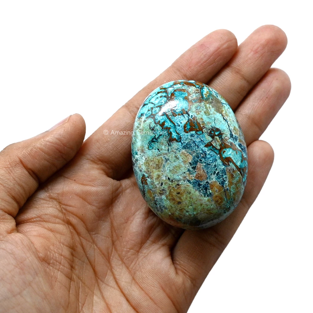 Chrysocolla Palm Stone