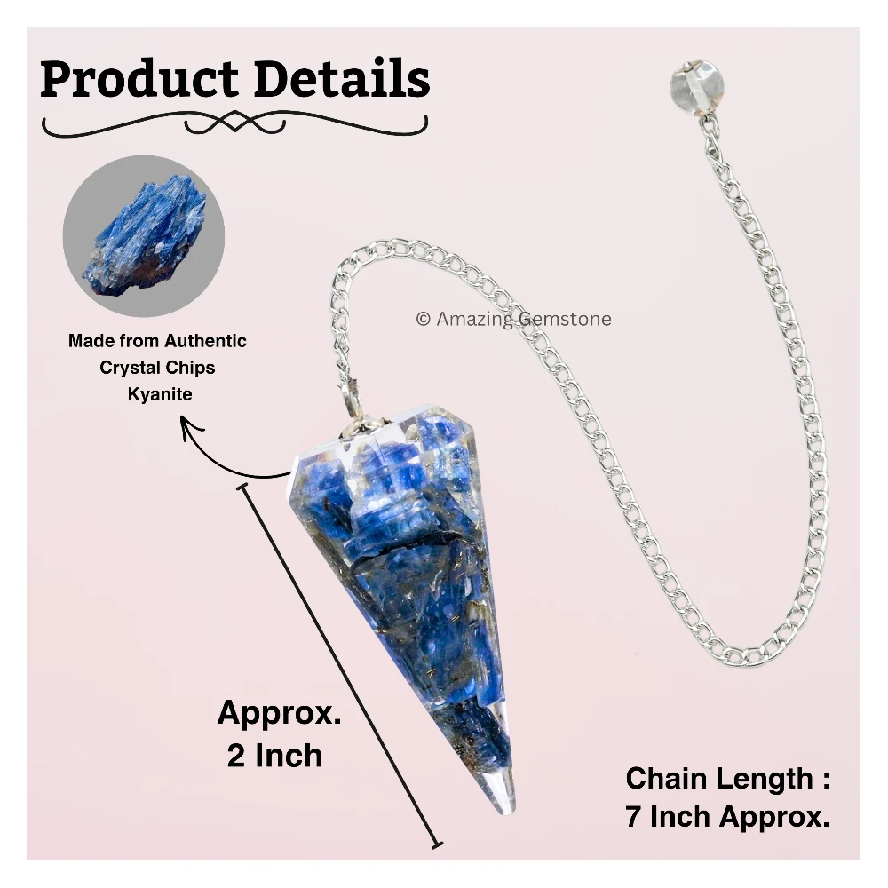 Kyanite Orgone Pendulum