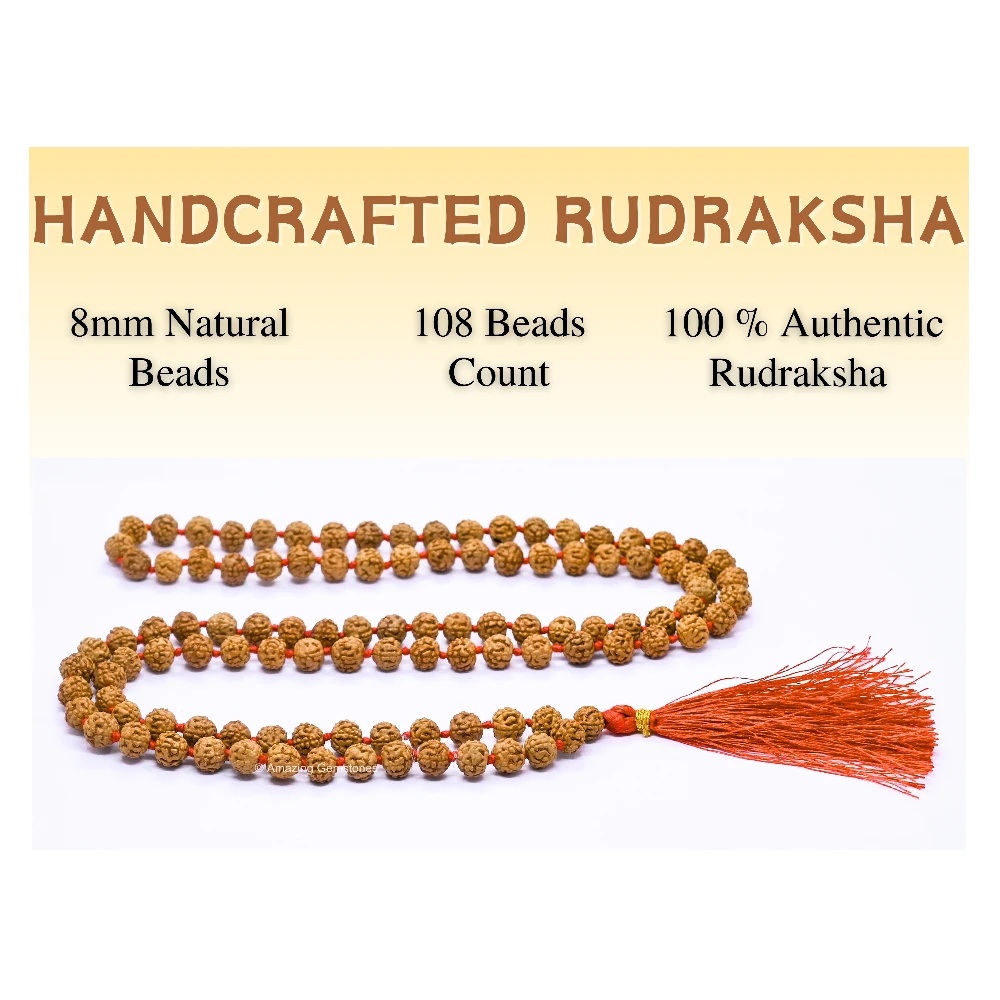 Rudraksha Mala (Hand Knotted)