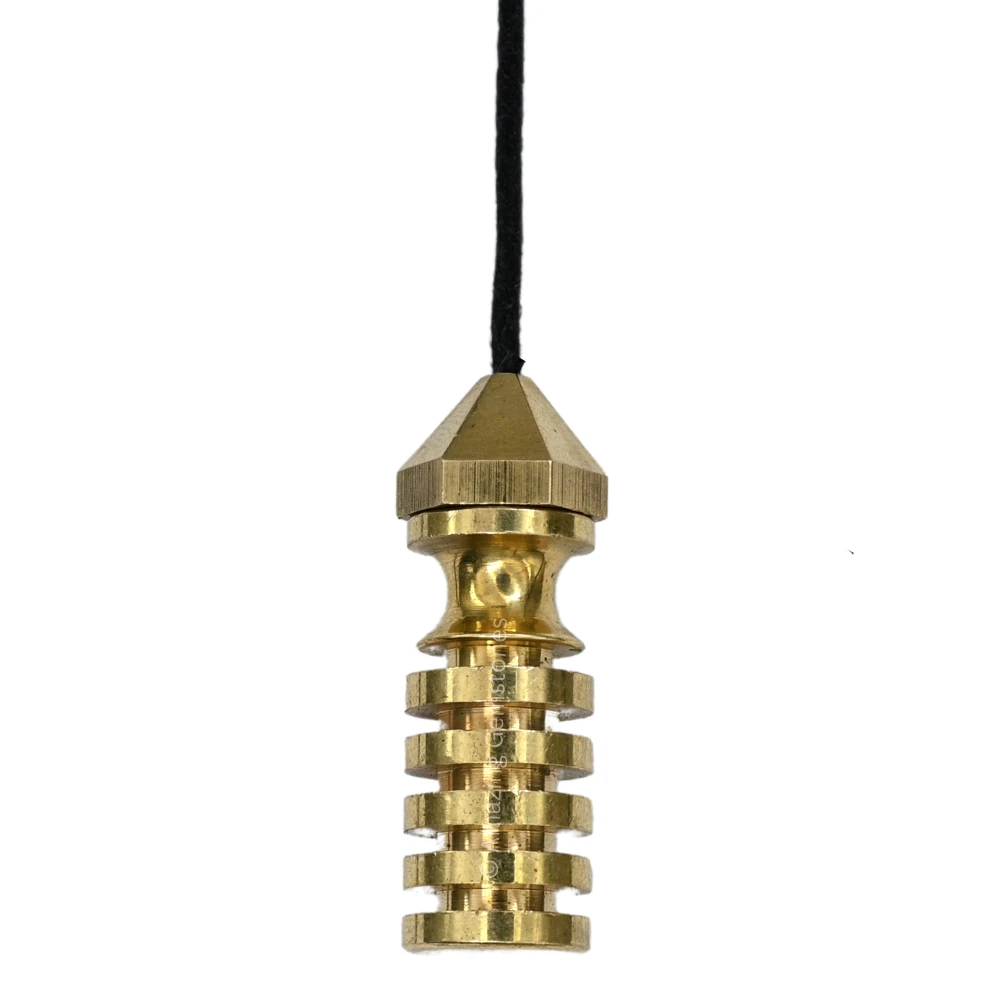 Copper Metal Pendulum - Gold 5 Ring with Head (MP81)