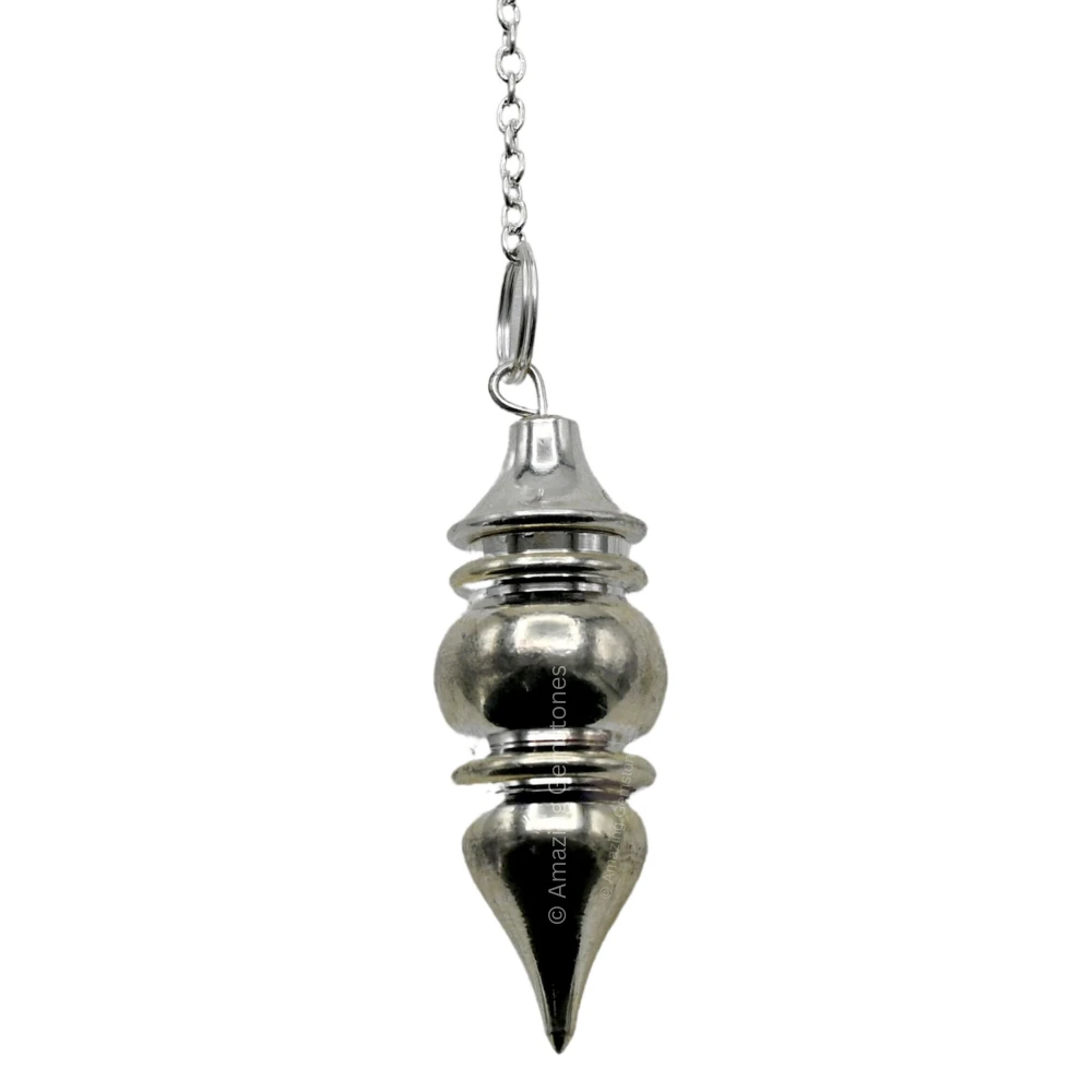 Copper Metal Pendulum - Silver Tear Drop Pot Chamber (MP20)