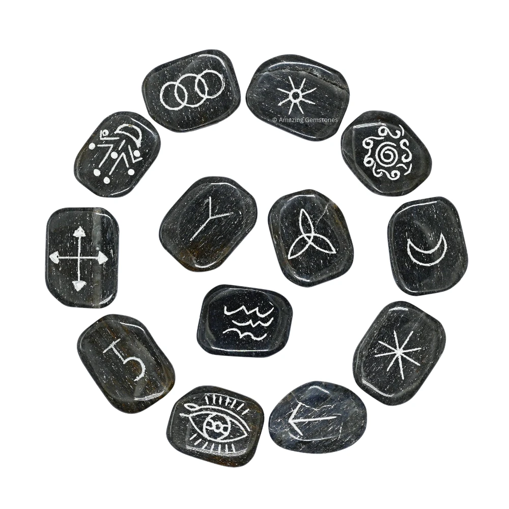 Blue Aventurine Witches Rune (Set of 13)