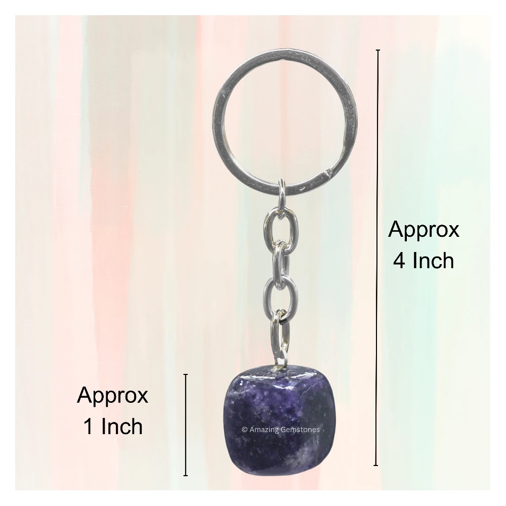 Lepidolite Keychain Keys Holder (Tumble)