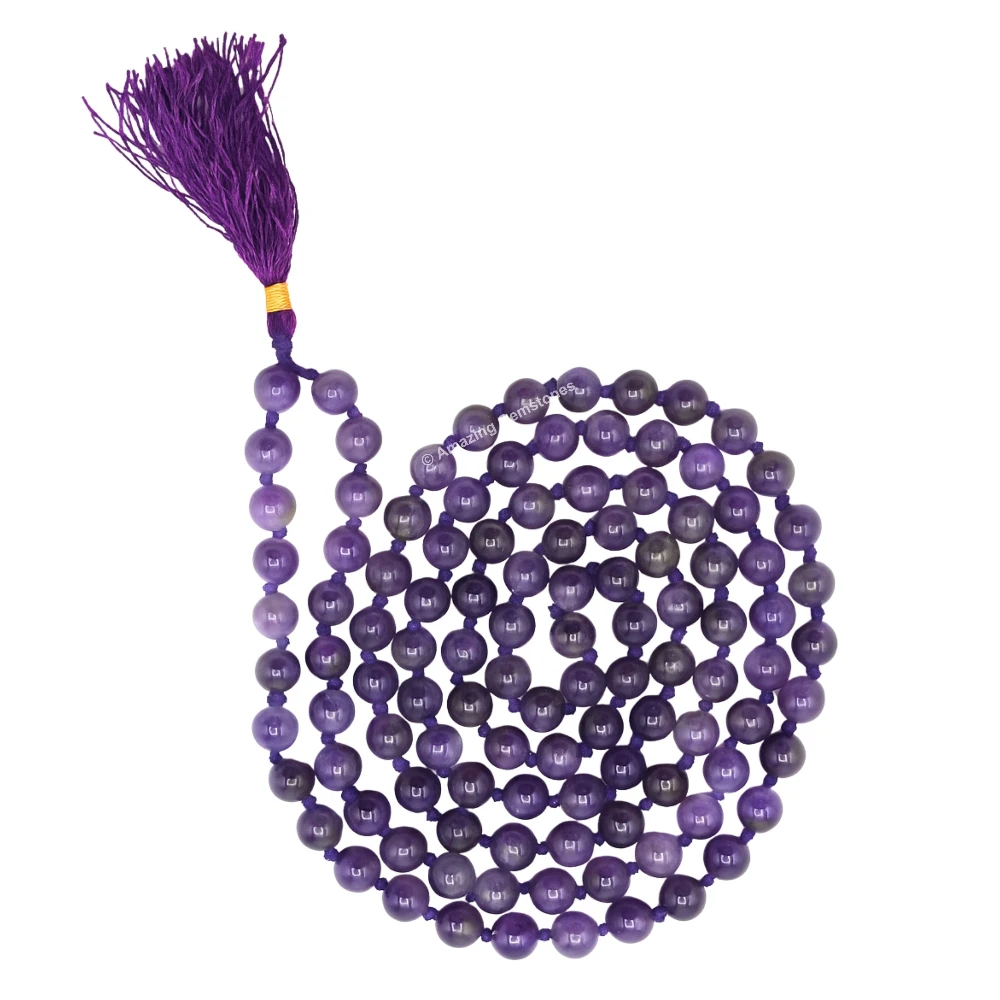 Amethyst Mala (Hand Knotted)