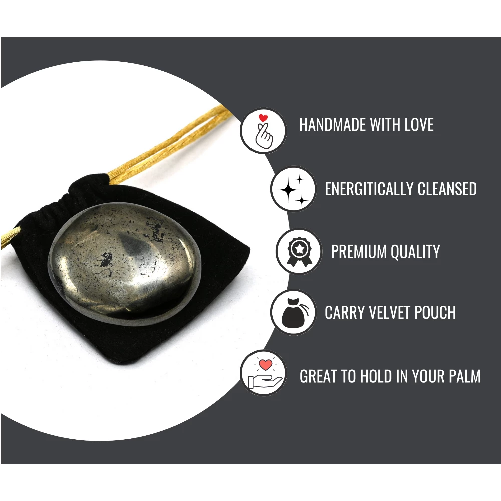 Pyrite Palm Stone