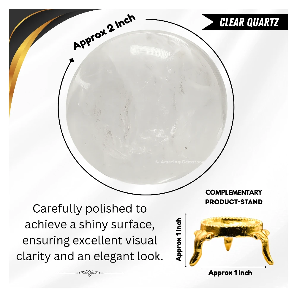 Clear Quartz Sphere (2 Inch)