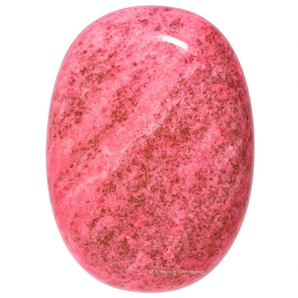 Thulite Palm Stone