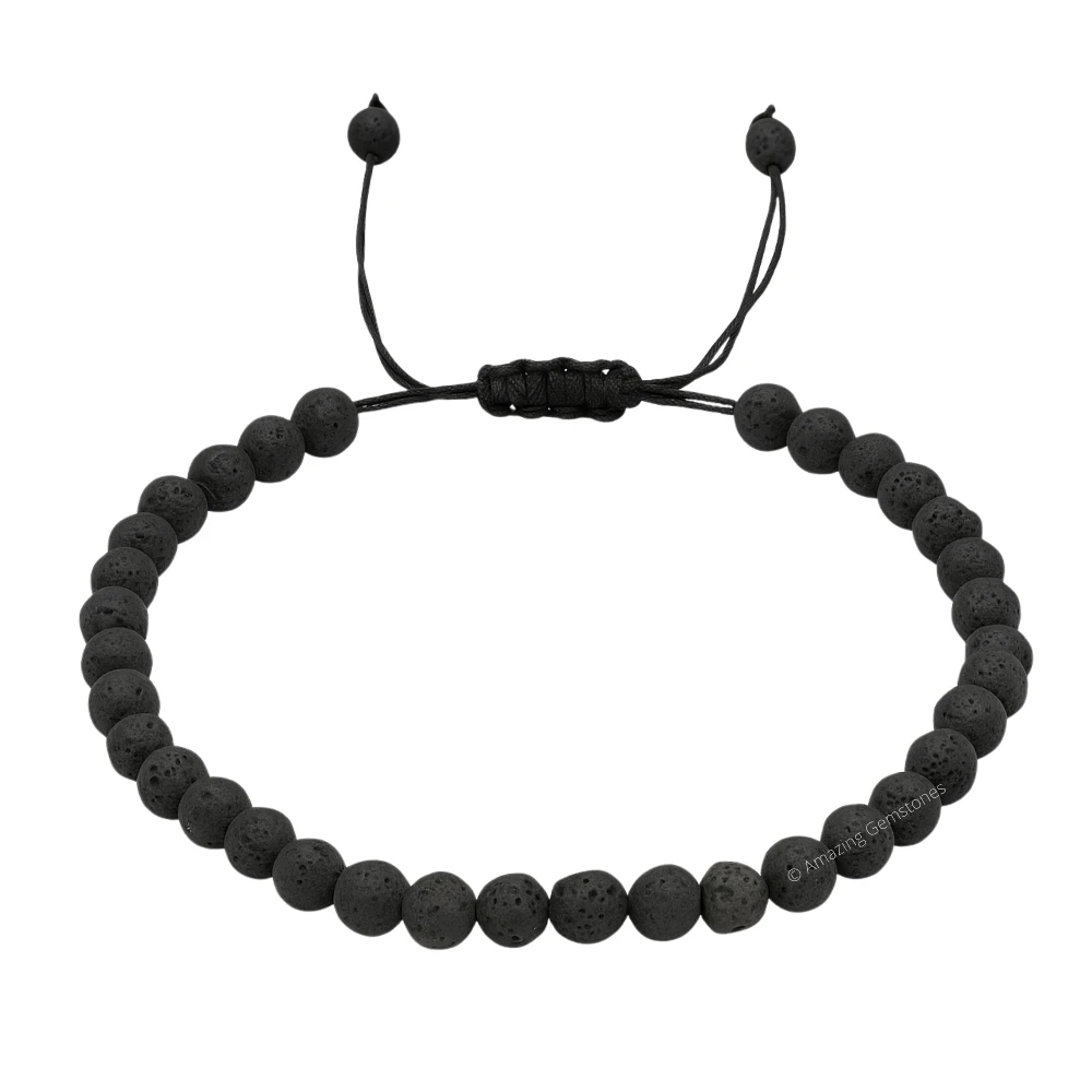 Lava Stone Anklet (Without Knot)